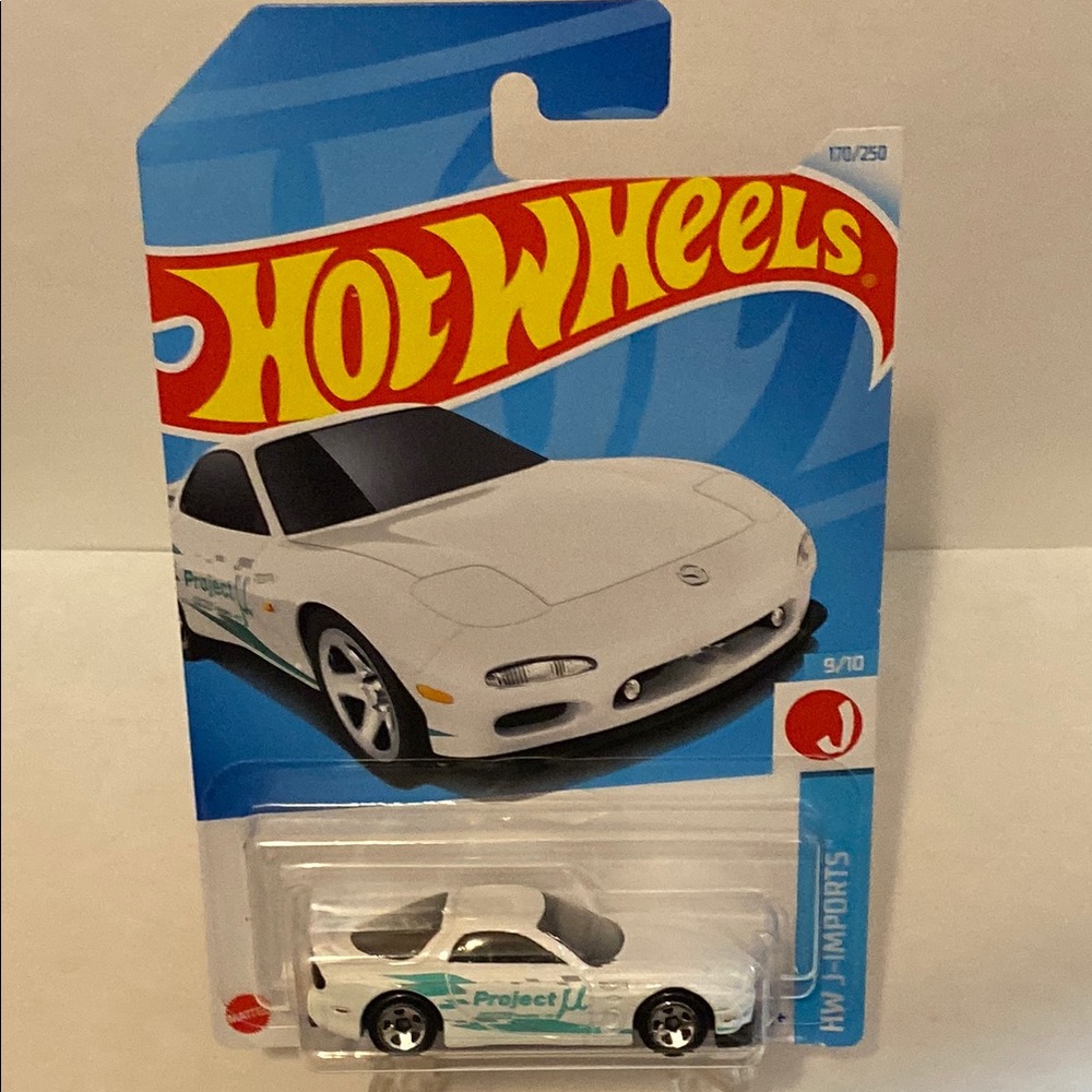 White Mazda Die-Cast Sports Car Toy